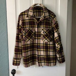 Vintage plaid wool jacket